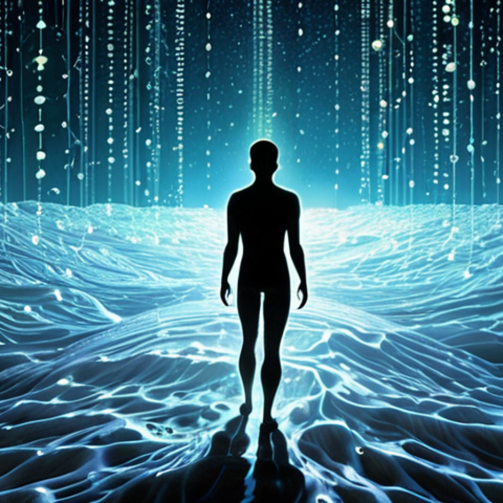 **Prompt 1:** A human translator, depicted as a solitary figure, navigating a vast, glowing "ocean" of digital data, with streams of code and information flowing around them. The translator is reaching for or has just found a few brightly glowing "pearls" of accurate and relevant information amidst the overwhelming digital sea, symbolizing the challenge and reward of deep research in the data-rich modern world. The overall mood is one of focused determination in a boundless information landscape.