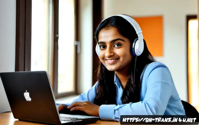 Home 17 번역사 클라이언트 확보 전략 - Photorealistic Bangladeshi freelance translator in a neat home office, warmly greeting a potential c...